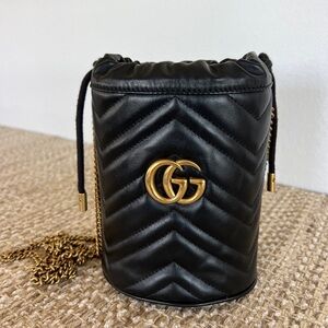 Gucci Black and Gold Crossbody Bag
